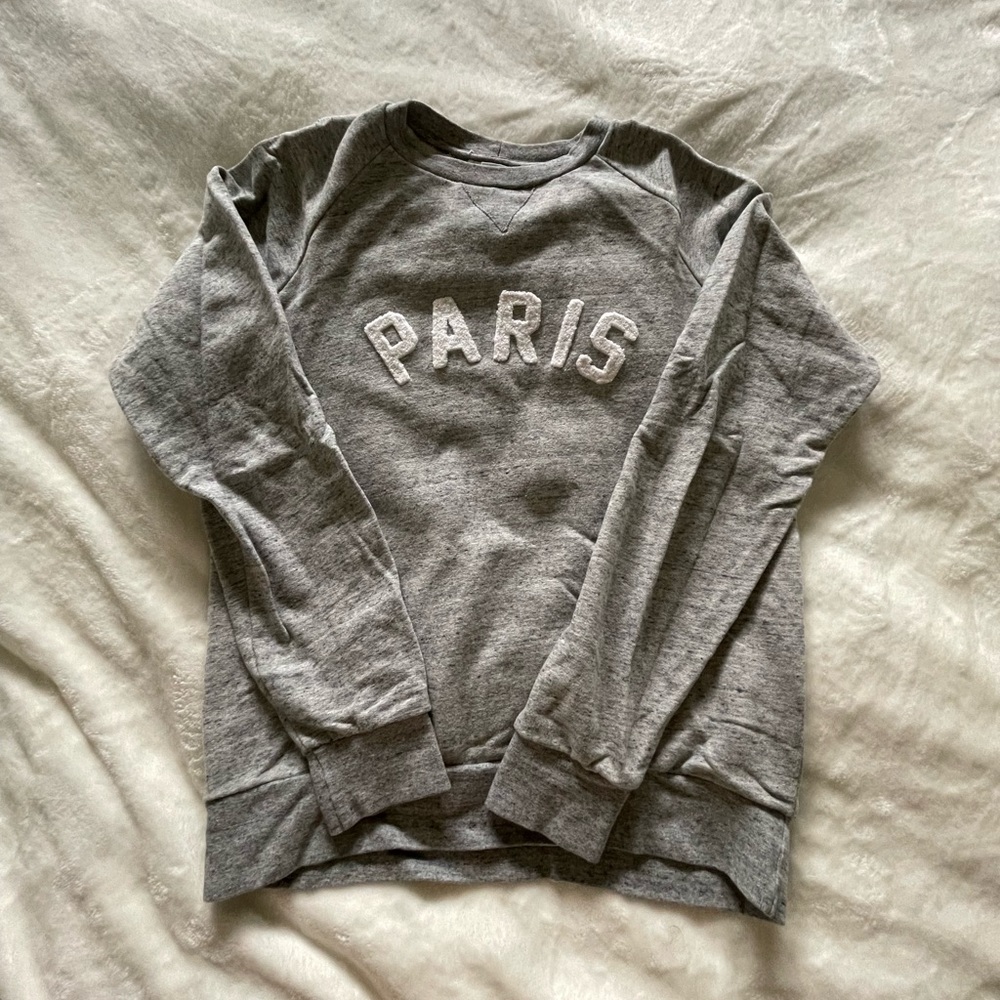 Sandro Paris patch sweatshirt in grey size men’s Small